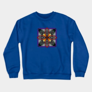 Square Star Mandala Colorful Crewneck Sweatshirt